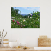 Herrliche Aussicht auf die Blume Poster (Küche)
