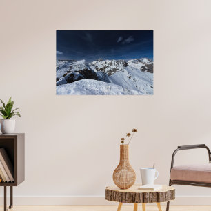Herrliche Aussicht vom Berg Viševnik, Slowenien Poster