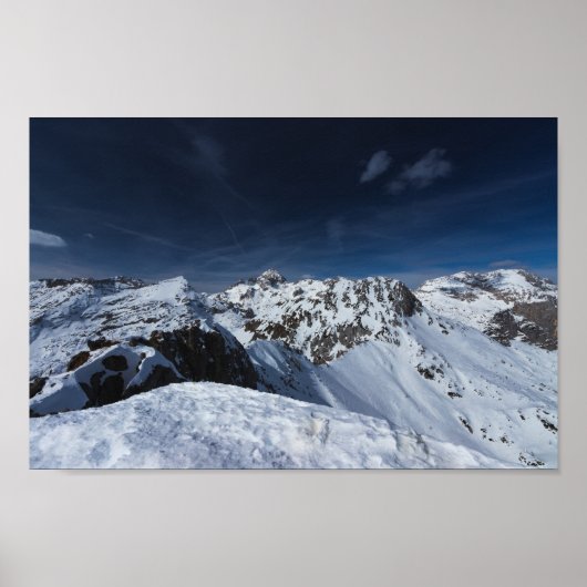 Herrliche Aussicht vom Berg Viševnik, Slowenien Poster (Vorne)