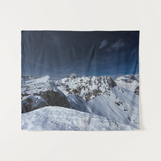 Herrliche Aussicht vom Berg Viševnik, Slowenien Wandteppich (Vorderseite (Horizontal))