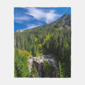 Herrliche Bergwelt Bergsee-Zauber Fleecedecke (Vorderseite)