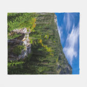 Herrliche Bergwelt Bergsee-Zauber Fleecedecke (Vorderseite (Horizontal))