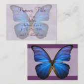 Herrliche blaue Morpho Visitenkarte (Vorne/Hinten)