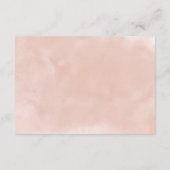 Herrliche Blume Blush & Burgund Hochzeit Begleitkarte (Rückseite)