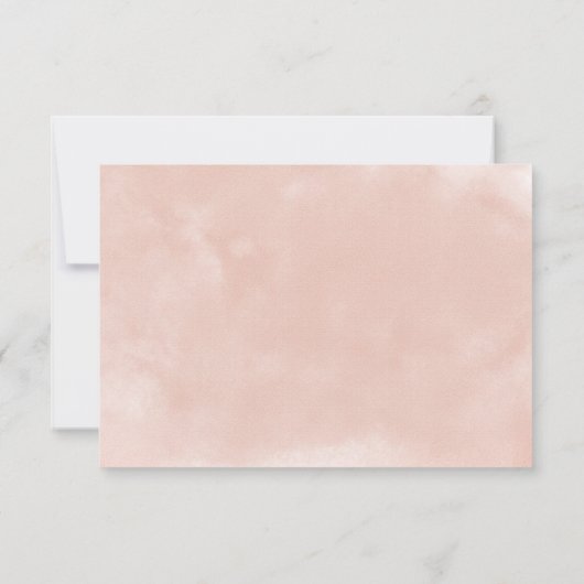 Herrliche Blume Blush & Burgund Hochzeit RSVP Karte (Rückseite)