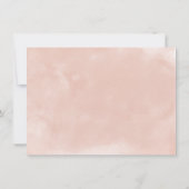 Herrliche Blume Blush & Burgund Hochzeit Save The Date (Rückseite)