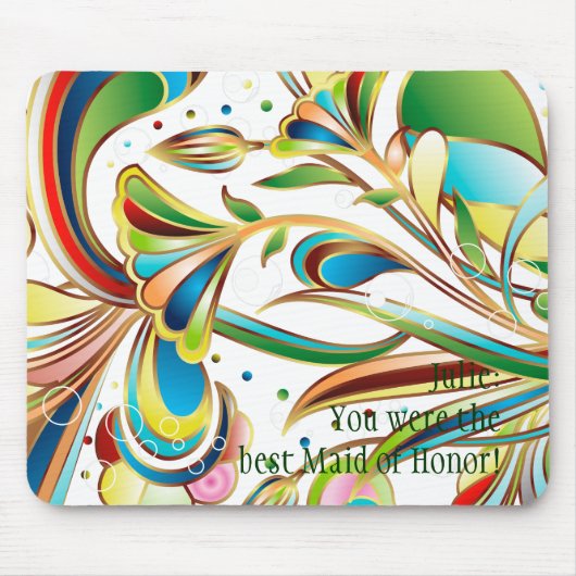Herrliche Blume Mousepad (Vorne)