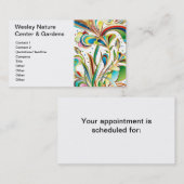 Herrliche Blume Terminkarte (Vorne/Hinten)