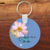 Herrliche Blume und Hummingbird Schlüsselanhänger (Vorderseite)