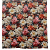 Herrliche Blumenfantasie Duschvorhang (Vorderseite)