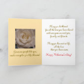 Herrliche blutende Rose, Valentinerkarte Karte (Innenseite)