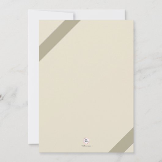 Herrliche Bogen-Einladung Einladung (Rückseite)