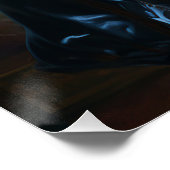 Herrliche Dame in einem Seidenkleid............... Poster (Ecke)