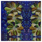 Herrliche Delphinium-Blume handgemalt Stoff (Nahaufnahme)