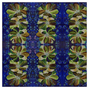 Herrliche Delphinium-Blume handgemalt Stoff