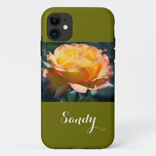 Herrliche, elegante Rosenrose-Blume mit Namen Case-Mate iPhone Hülle (Rückseite)