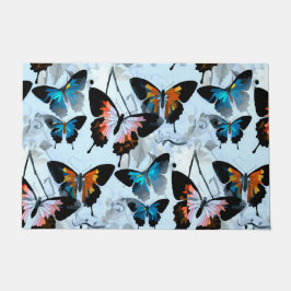 Herrliche Fantastische Reiche Morpho Aqua Butterfl Fußmatte