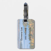 Herrliche Farben des Falles bei Bellevue Gepäckanhänger (Rückseite vertikal)