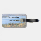 Herrliche Farben des Falles bei Bellevue Gepäckanhänger (Rückseite horizontal)