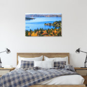 Herrliche Farben im Bellevue Leinwanddruck (Insitu (Schlafzimmer))