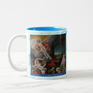 Herrliche Geheimnisse des Rosenkranzes #1: Auferst Zweifarbige Tasse