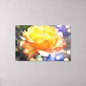 Herrliche gelbe Rosenrose Blume. Blumenfotografie Leinwanddruck (Vorderseite)