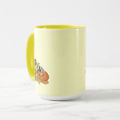 Herrliche gerade Stinktier-Fall-Ernte-Kaffee-Tasse Tasse (Vorderseite Links)
