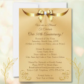 Herrliche Gold 50. Hochzeitstag Einladungen