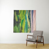 Herrliche Grüntöne in der Landschaft und mit Licht Wandteppich (Beispiel (Horizontal))