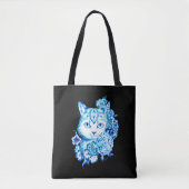 Herrliche Hand gezeichnete 10 blaue Tasche (Vorderseite)