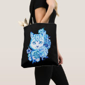 Herrliche Hand gezeichnete 10 blaue Tasche (Von Nahem)