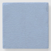 Herrliche hellblaue lederne Beschaffenheit Steinuntersetzer (Vorderseite)