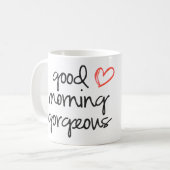 Herrliche Kaffee-Tasse des gutenmorgens Kaffeetasse (Vorderseite Links)