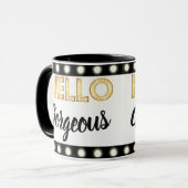 Herrliche Kaffee-Tasse des Zaubers hallo Tasse (Vorderseite Links)