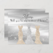 Herrliche Kleidermatrone des Ehrenantrages Einladung (Vorne/Hinten)