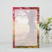 Herrliche Landschaft mit Herbstbäumen im Wald Briefpapier (Stehend Vorderseite)