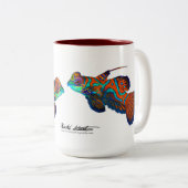 Herrliche Mandarinische Tasse, Synchiropus splendi Zweifarbige Tasse (VorderseiteRechts)