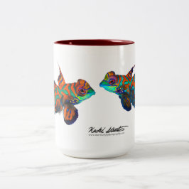 Herrliche Mandarinische Tasse, Synchiropus splendi Zweifarbige Tasse