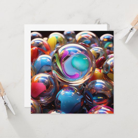 Herrliche Marmor Karte (Vorderseite/Rückseite Beispiel)