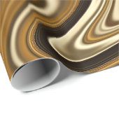 Herrliche Marmorart - warmes Braun Geschenkpapier (Rolleneckpunkt)