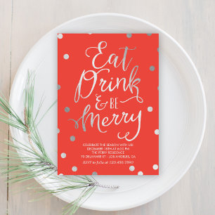 Herrliche Merriding Editable Color Holiday Party Einladung