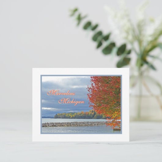 Herrliche Michigan/Herbstfarbe Postkarte (Stehend Vorderseite)