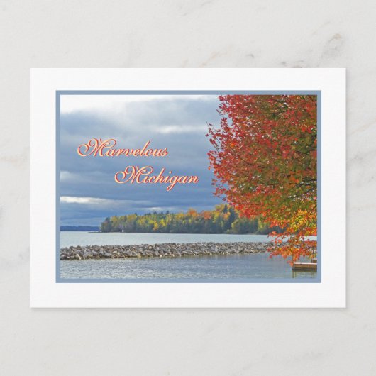 Herrliche Michigan/Herbstfarbe Postkarte (Vorderseite)