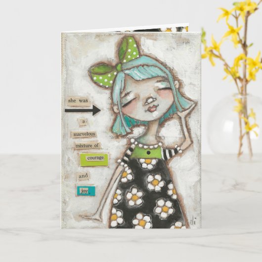 Herrliche Mischung - Muttertagskarte Karte (Gelbe Blume)