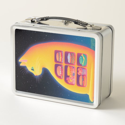 Herrliche Mittagspause Metall Brotdose (Rückseite)