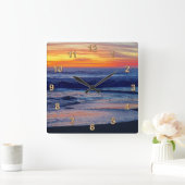 Herrliche Nachtsonnenuntergang-Strand UHREN oder (Zuhause)