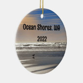 Herrliche Ocean Shows Sonnenuntergang Foto Keramik Ornament (Rechts)