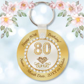 Herrliche, Personalisierte Favoriten für den 80. G Schlüsselanhänger