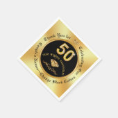 Herrliche, Personalisierte Neapel zum 50. Jahresta Serviette (Ecke)