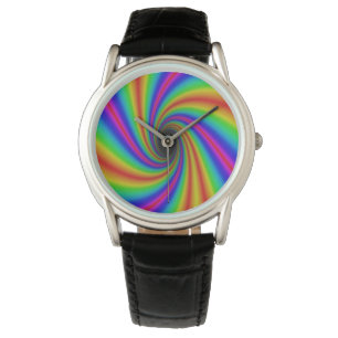 Herrliche Regenbogen-Uhr Armbanduhr
